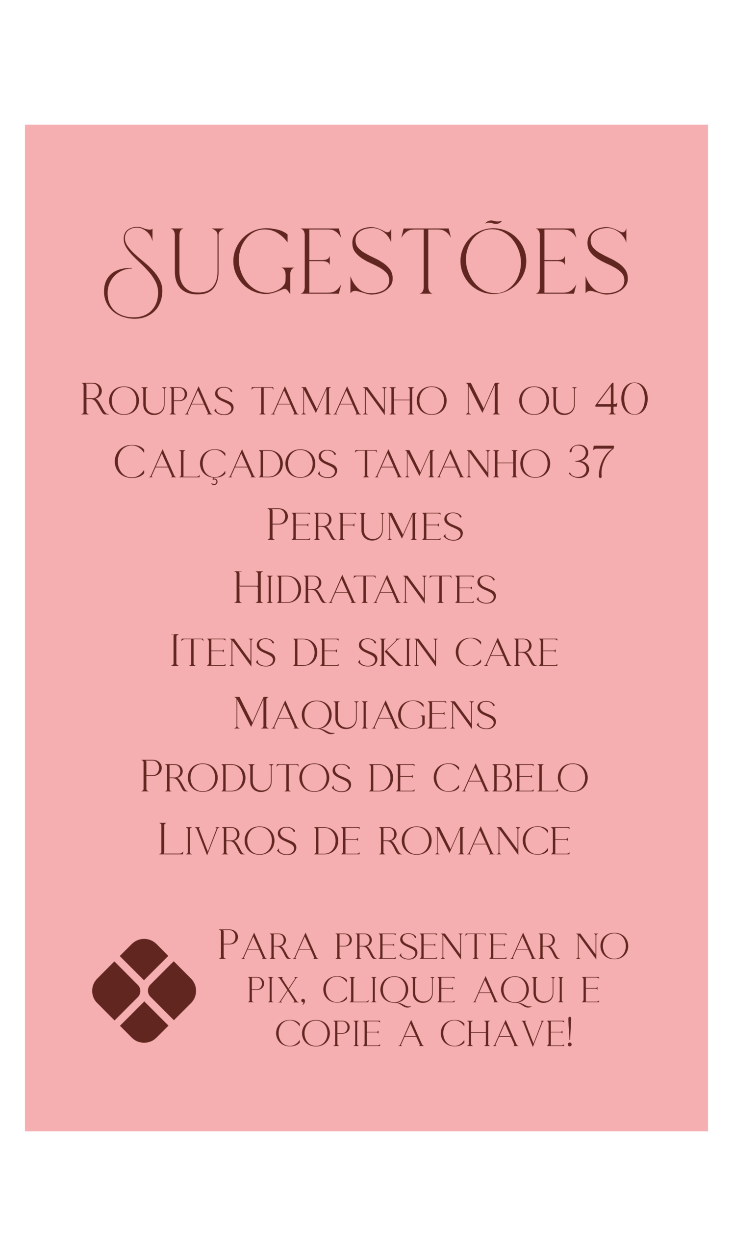 Sugestões de presente