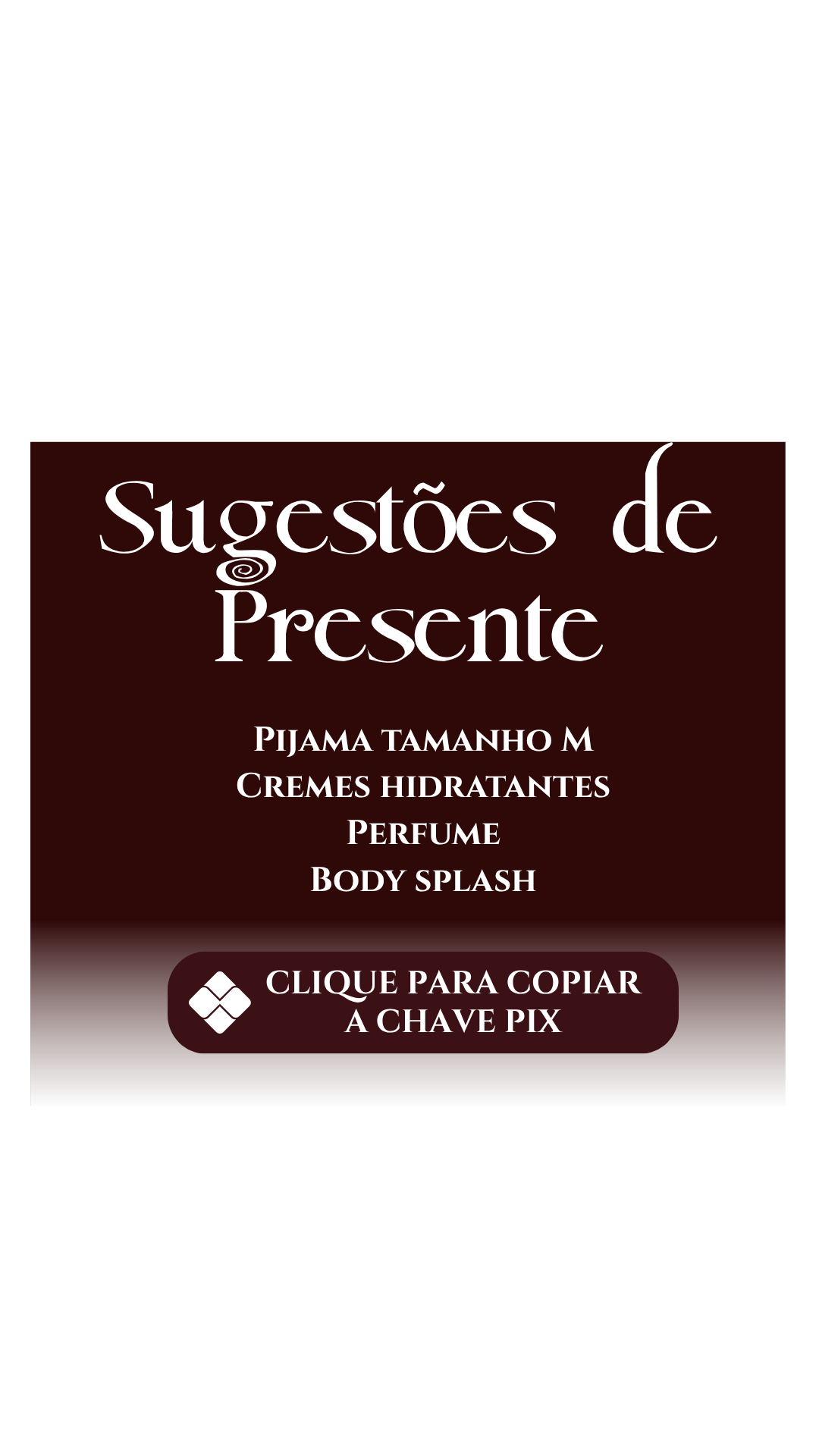 Sugestões de presente