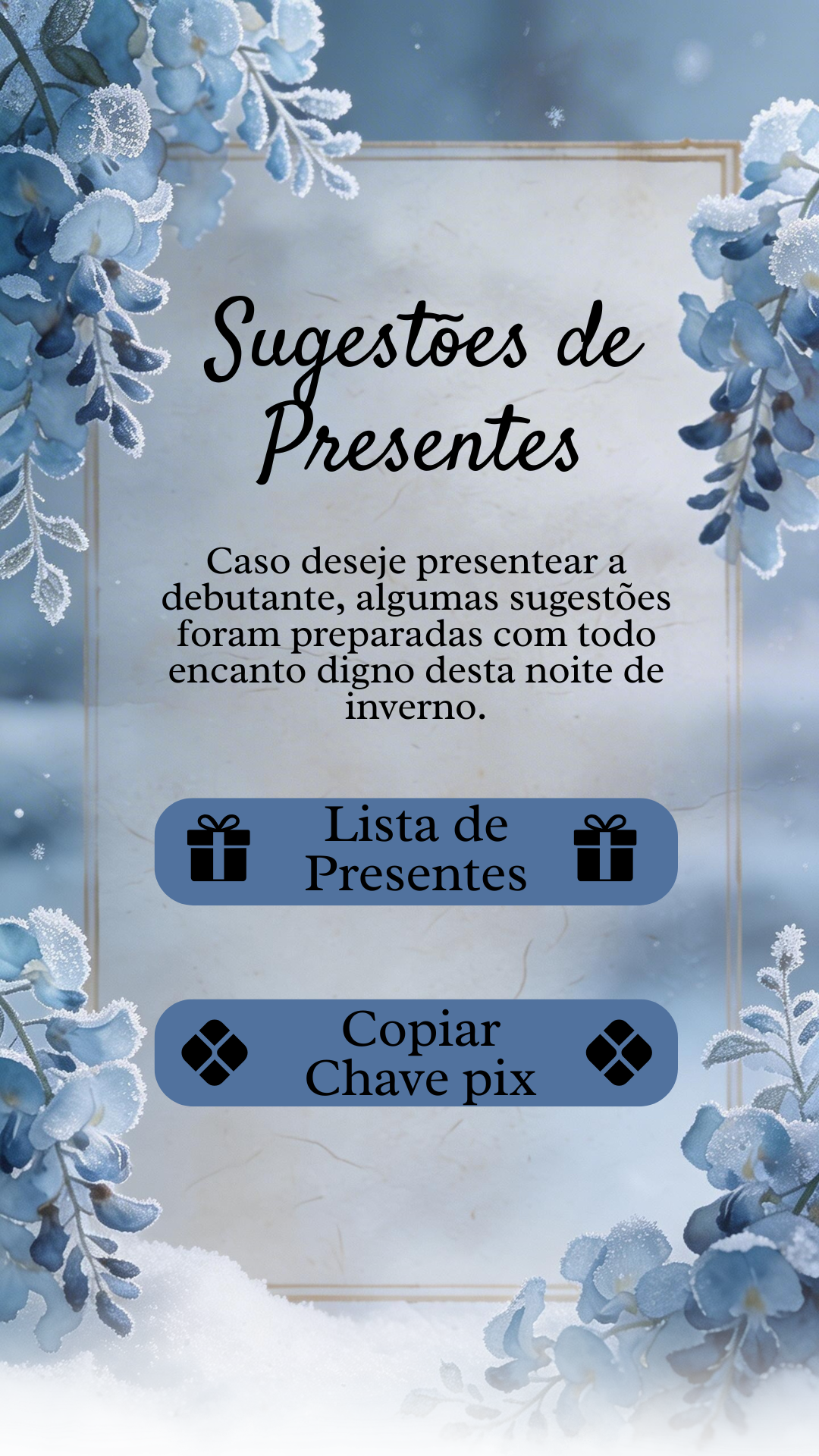Sugestão de presentes