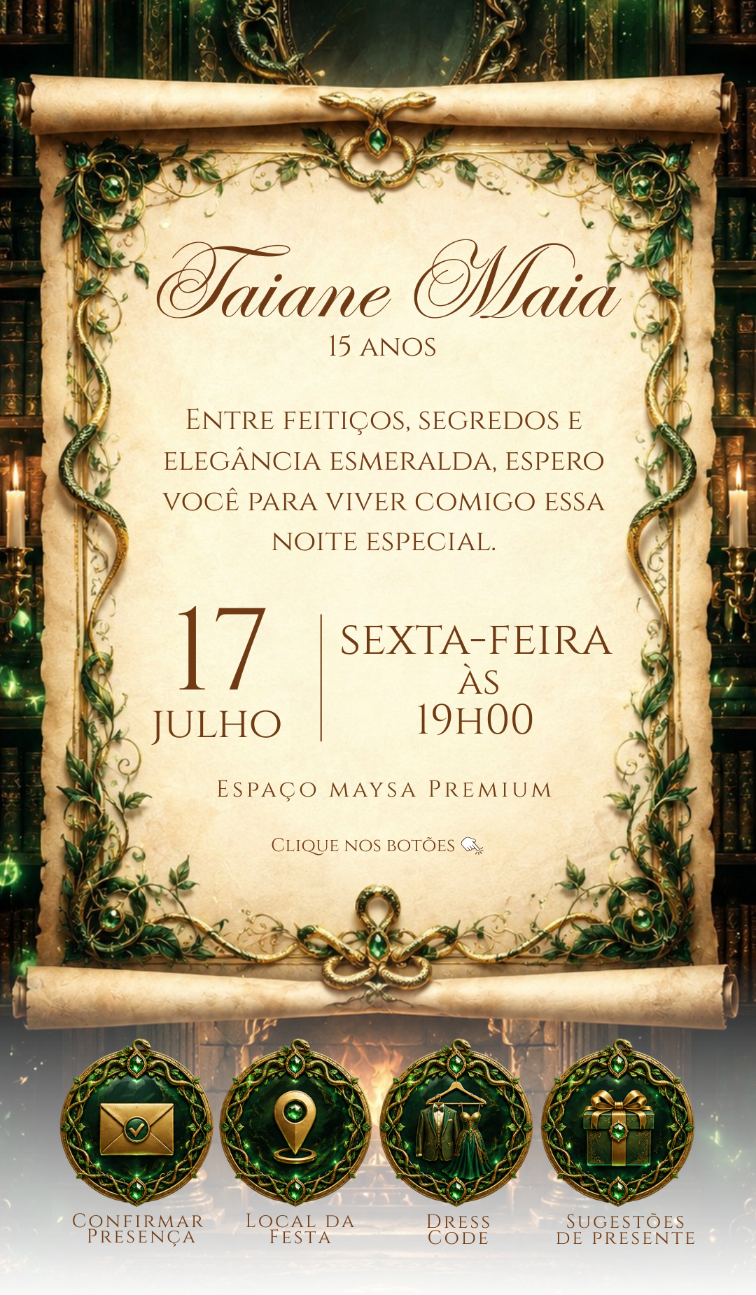 Convite revelado